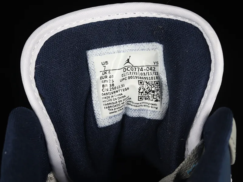 All categories Air Jordan Jordan series basketball shoes Air Jordan 1 Low Air Jordan 1 Low AJ1 Joe 1 cement blue DC0774-042